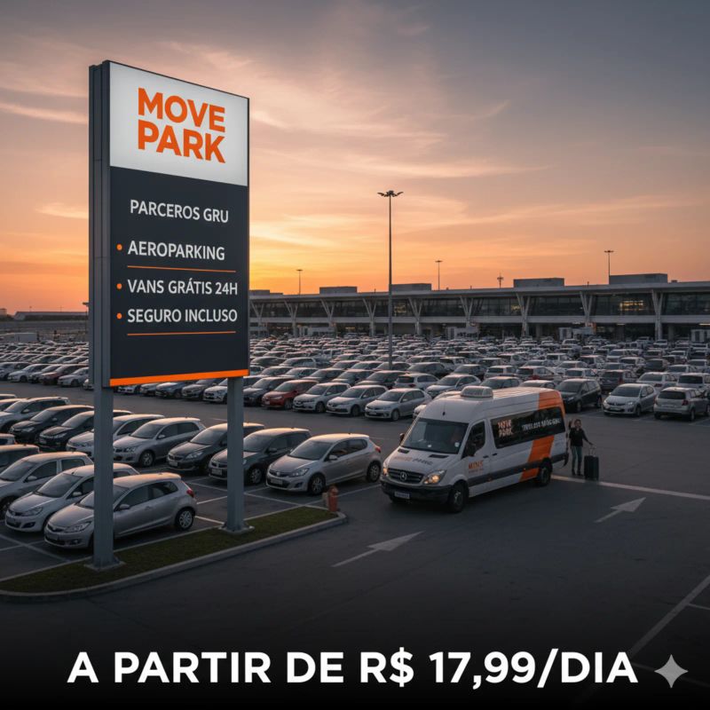 Estacionamento Aeroporto Guarulhos (GRU): Economia Recorde, Segurança e Translado Gratuito com a Move Park